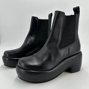 Everlane The Puffa Boot in Black size 6.5 Chelsea Ankle 3.25" Chunky Platform nt